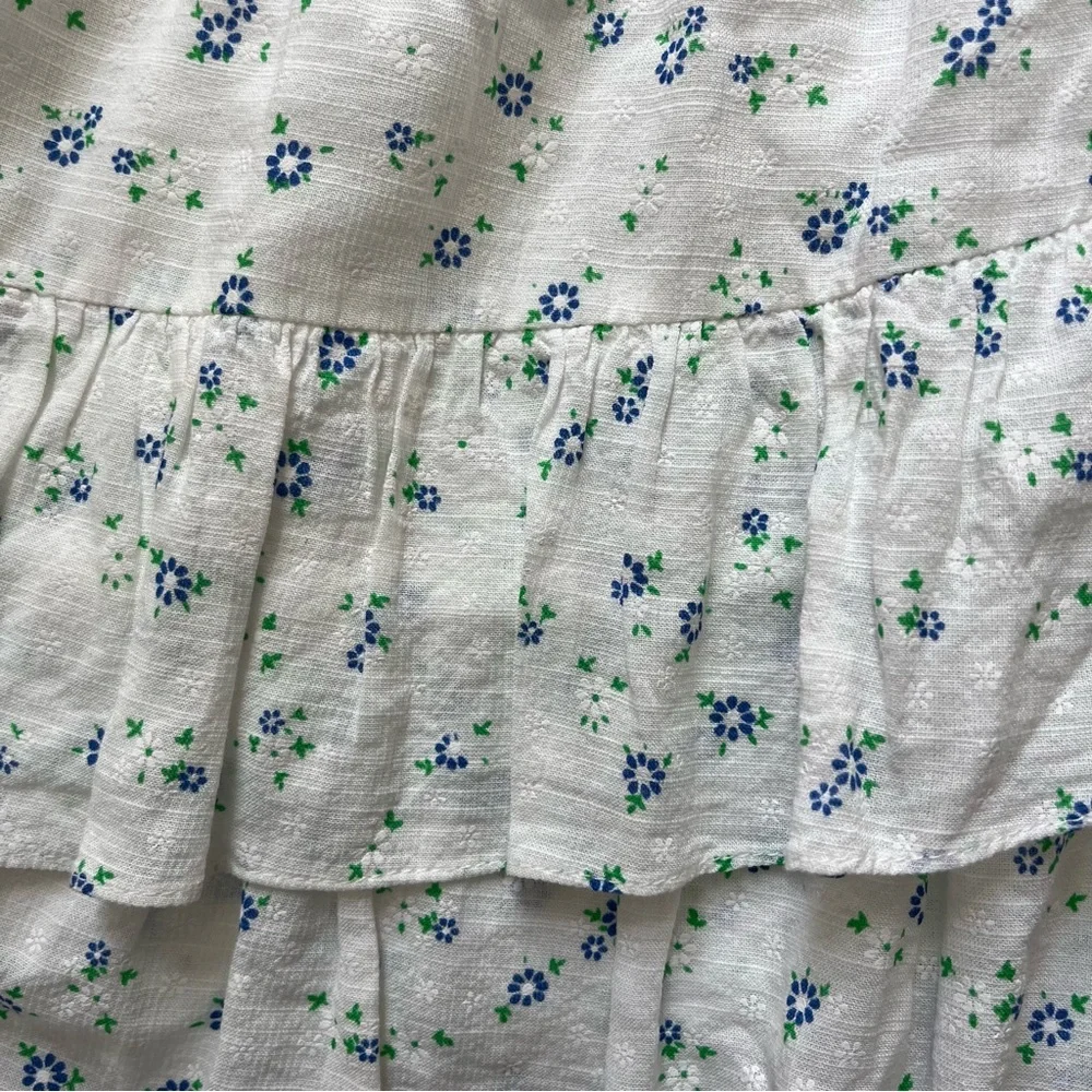 The Shirt By Rochelle Behrens Floral Smocked Mini Skirt